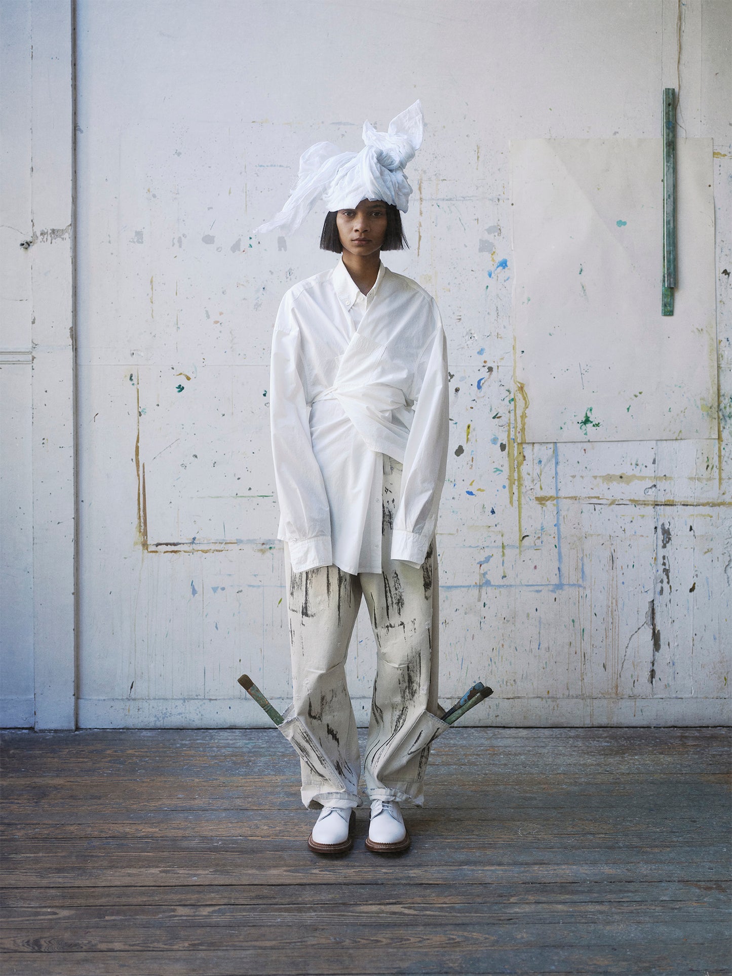 N-B-10 Cotton Tied Shirt