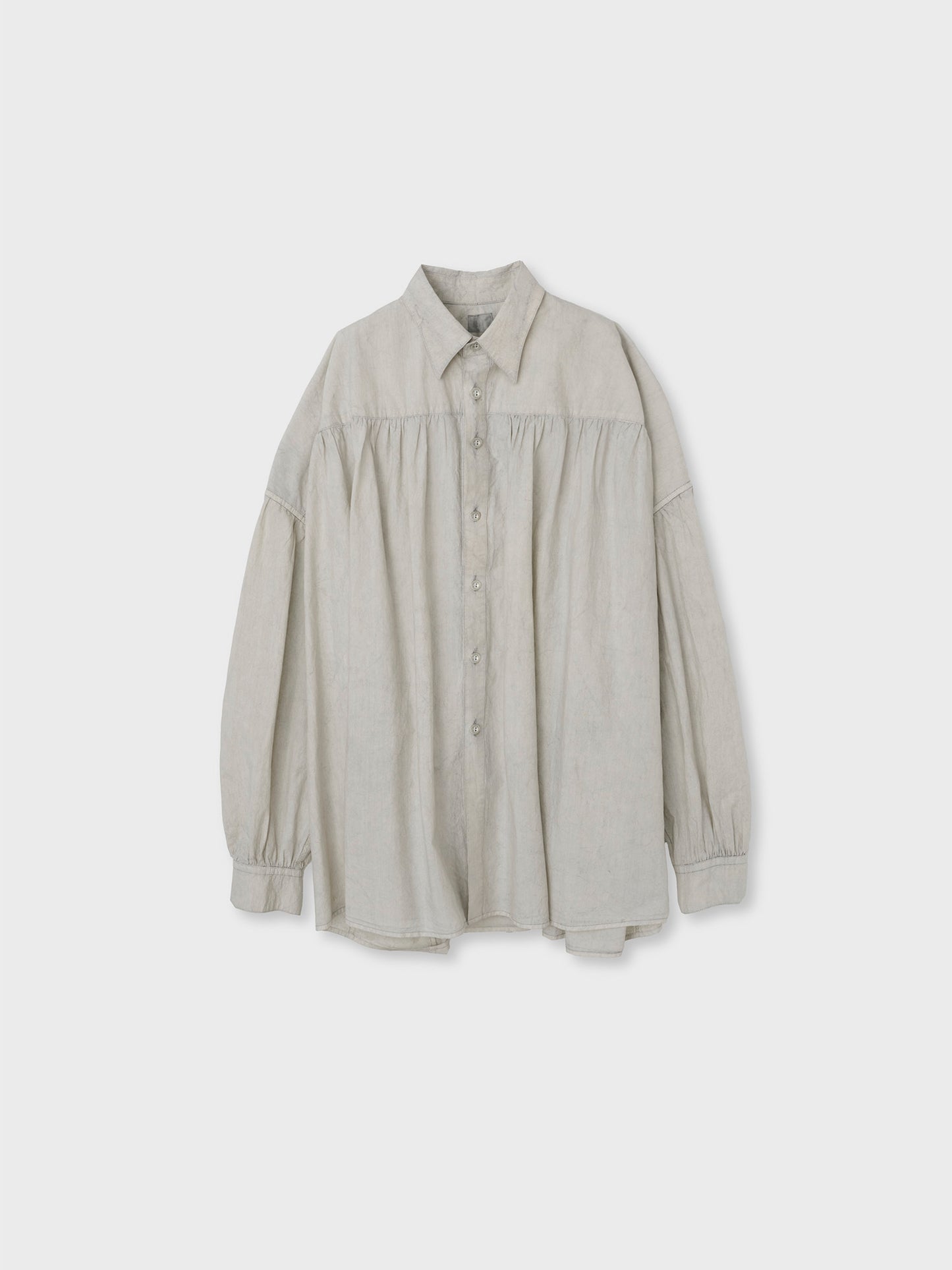 N-B-12 Cotton Gathered Shirt