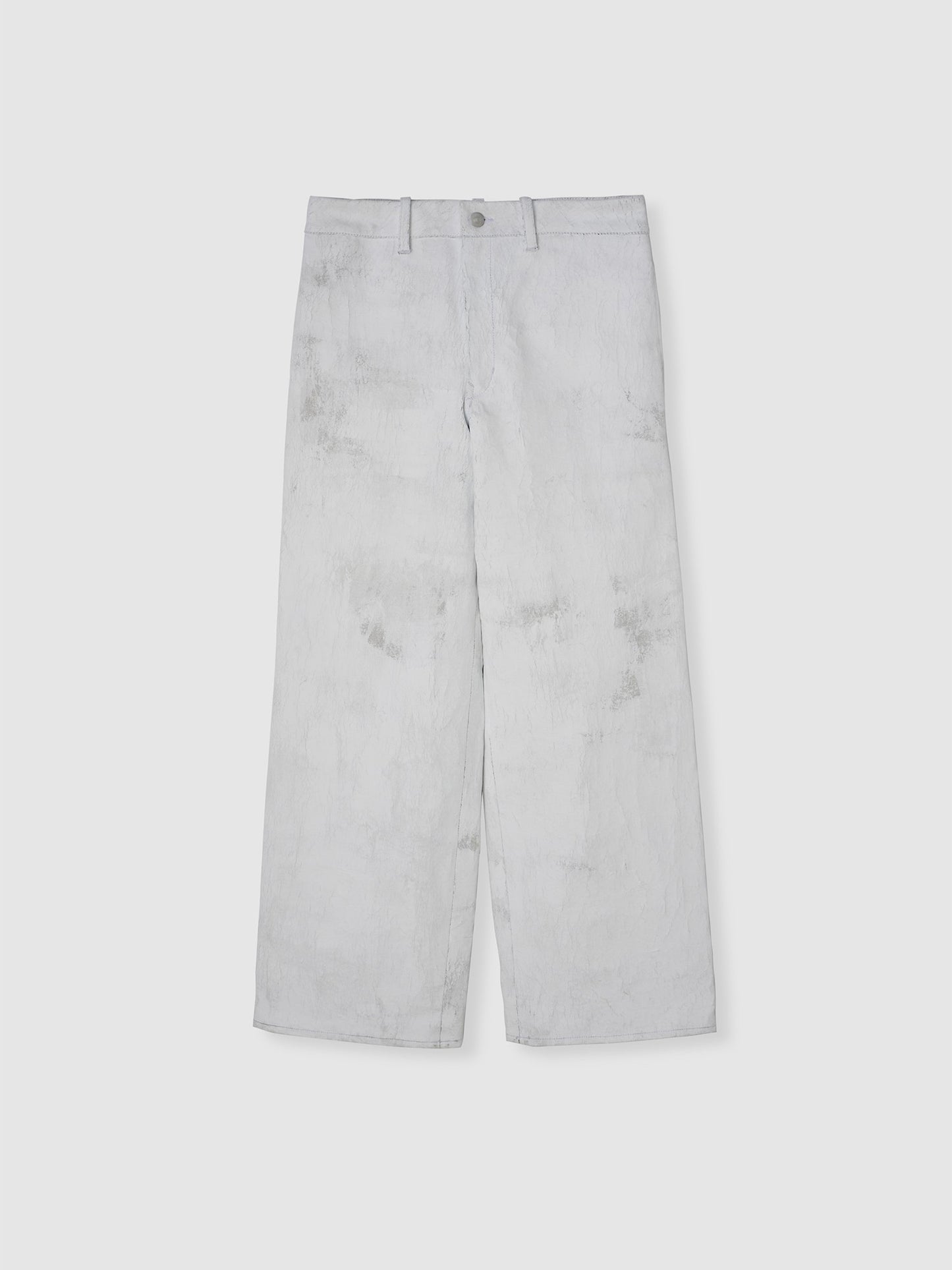 N-P-11 White Painted Wide Pants