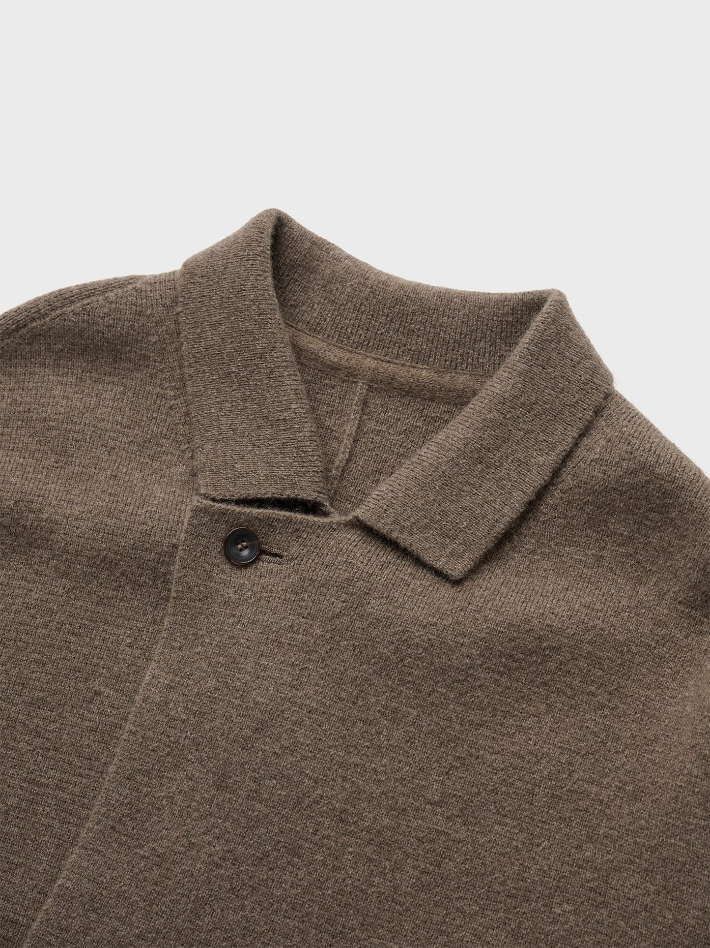 N-C-02 Yak Double Breasted Knit Coat
